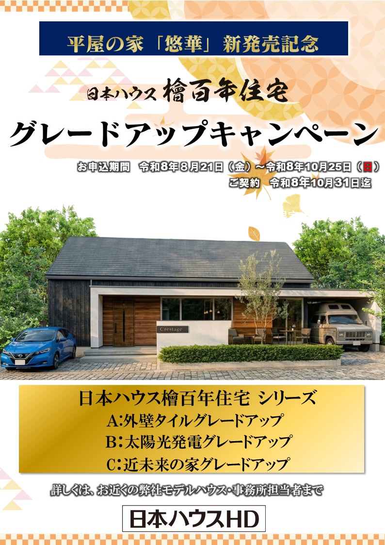 【日本ハウスHD】グレードアップキャンペーン